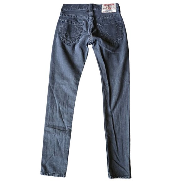 True Religion Made In USA Skinny-Casual Slim-Blue denim Jeans. Size 27 - Picture 2 of 9